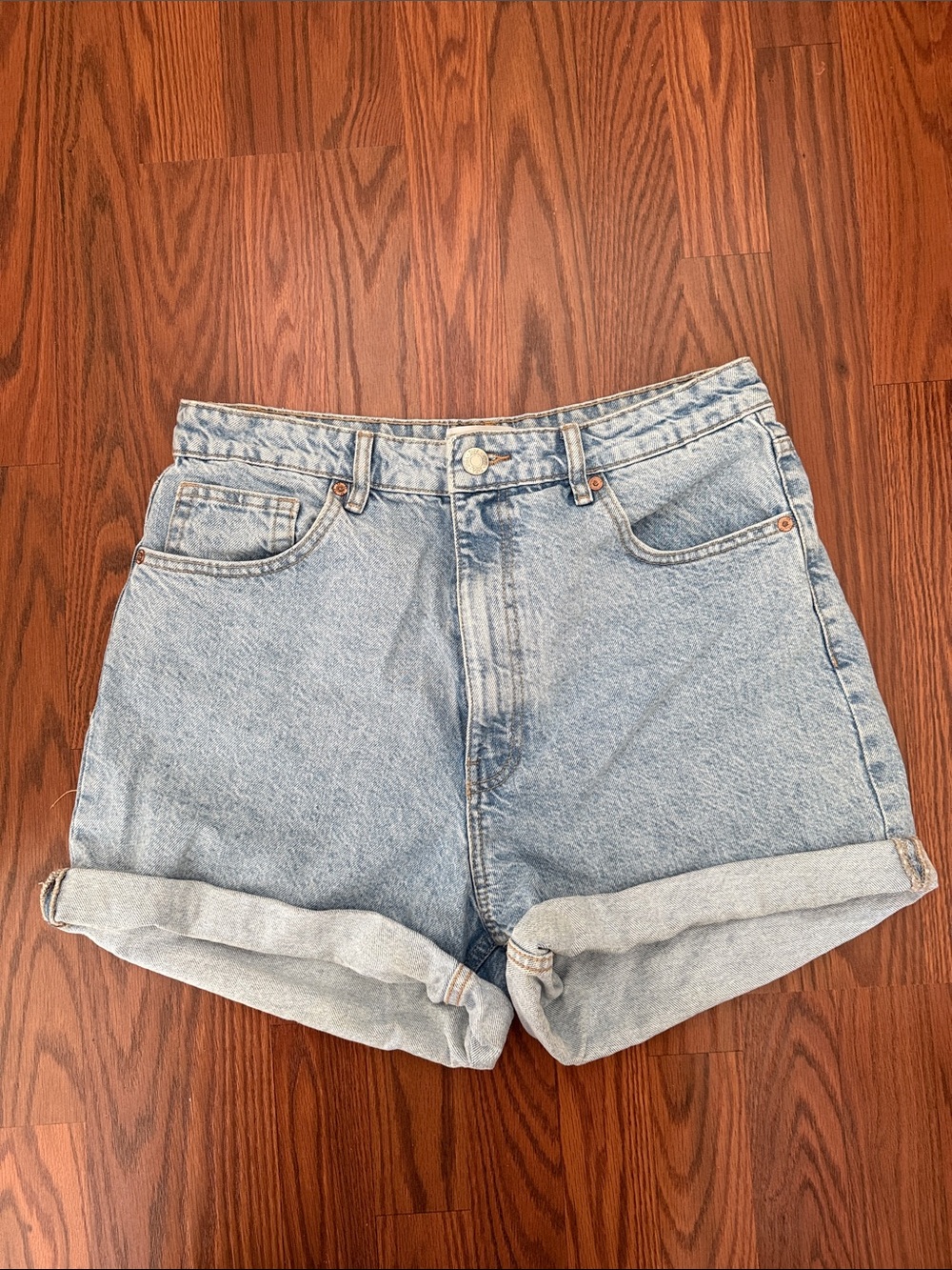 Zara Light Blue Denim Shorts